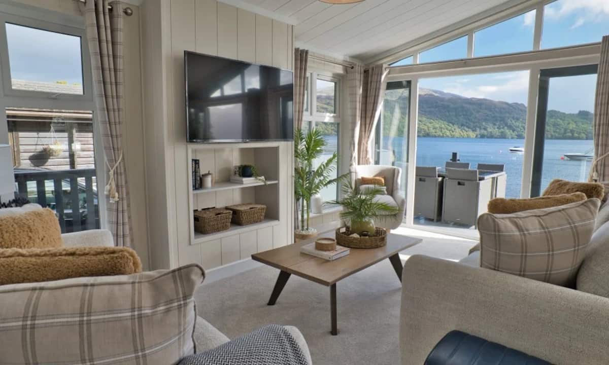 Panoramic view over Loch Lomond