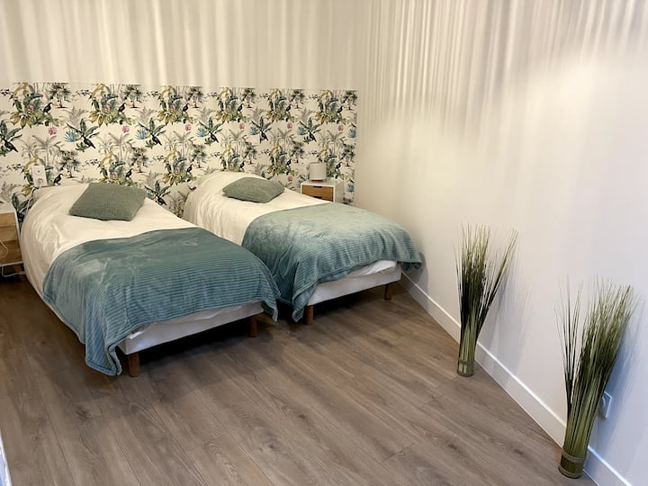 Habitación N° 2, dos  camas 80X200