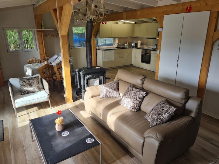 Rhône Cottage4 Villa/jardin+vélos+jeux 200m éTang - Montreux