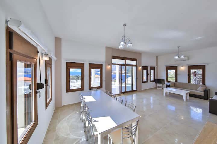 Villa James 6 ; Deniz Manzarası , Gün Batımı - Kaş