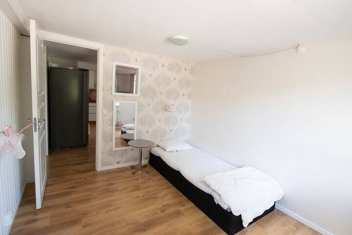 Bedroom 1 with single bed (Ground level)