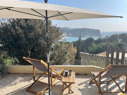 Pleasant sunny T2 above the beach