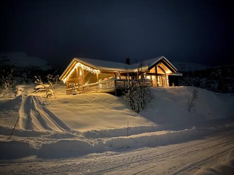 Modern and cozy cabin with a great view and sauna