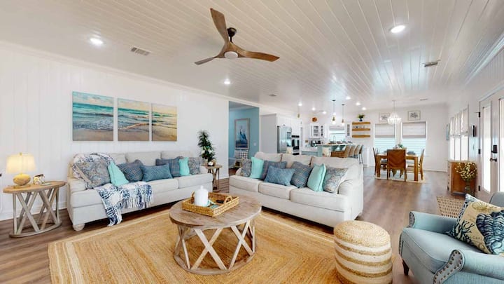 Just Beach It! Hot Tub Retreat & Steps to Sand.