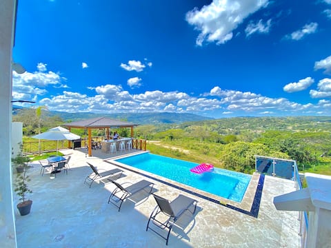 Oasis villa with mountain and ocean views