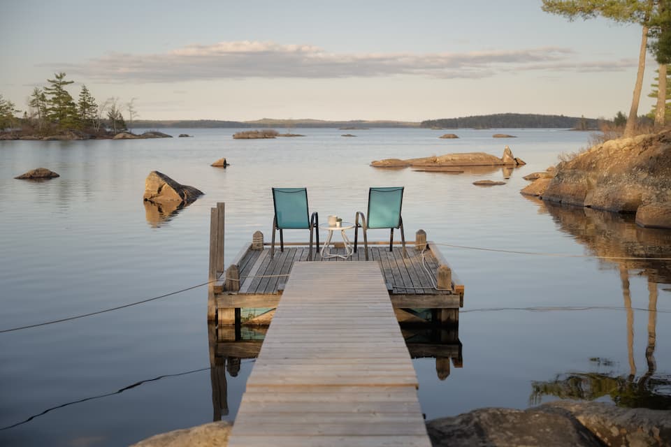 The Harmony Grand, a log cottage on Molega Lake, Molega Lake, Nova Scotia, Canada, photo 3 of 10