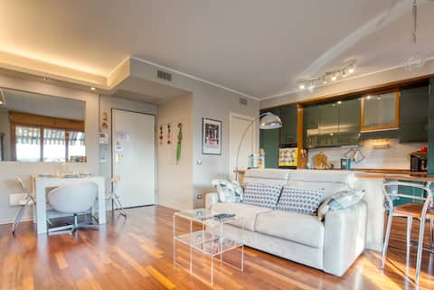 BiBi House comfortable two-room apartment with balcony, for 4