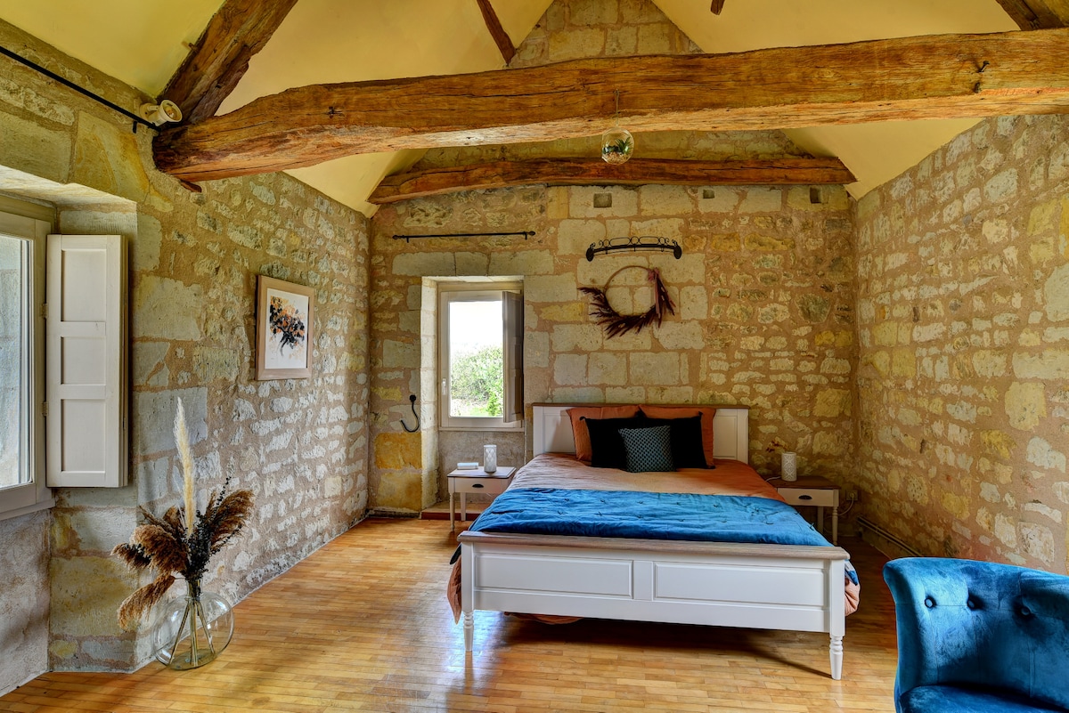 Dormitorio con 1 cama doble de 160 cm