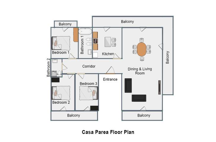 Central spacious apartment 10 min from the beach gallery image 2