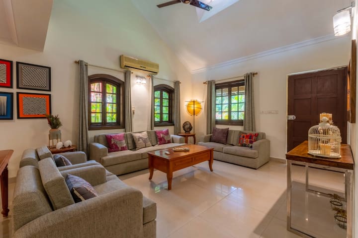 Amarillo Sun-3 BHKVilla/5mins walk to Beach