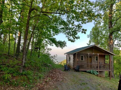 Cabin with expansive mountain views on 35 acres