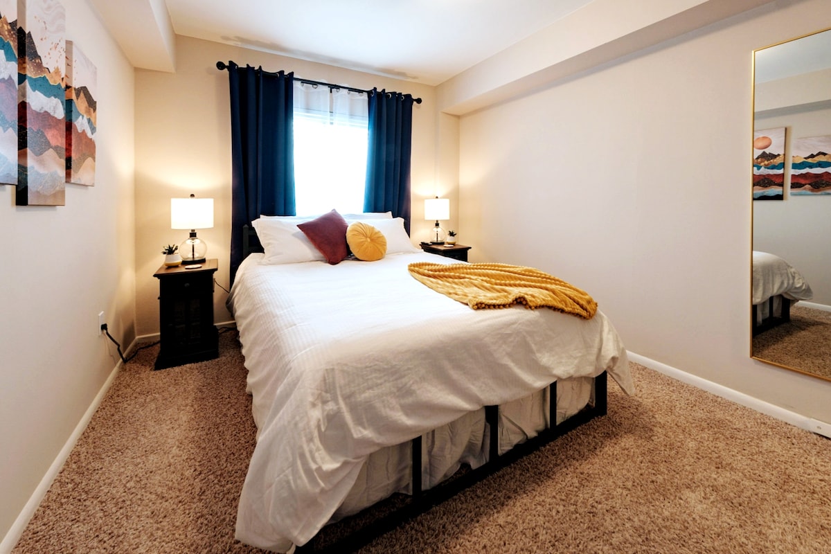 You will also find blackout curtains in the bedroom for those that need to sleep during the day.