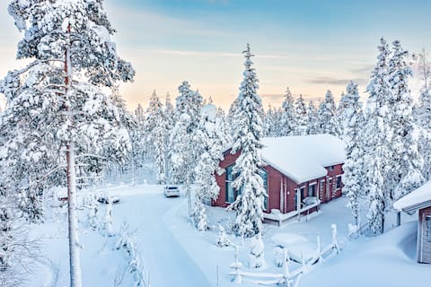 Cozy 100m2 premium house ~1km to Levi center