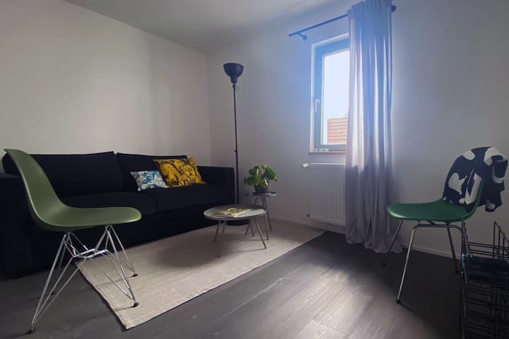 Sala de estar con sofá cama