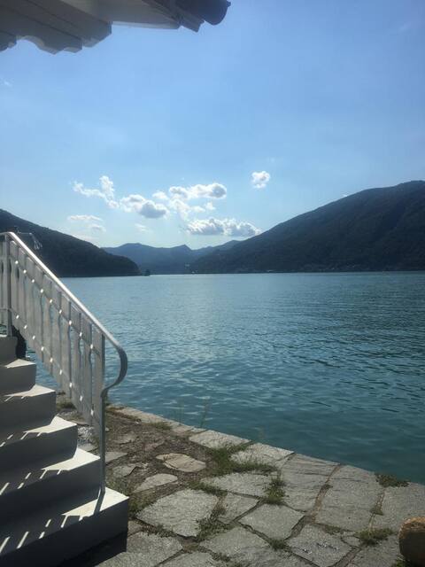Right on the lake
