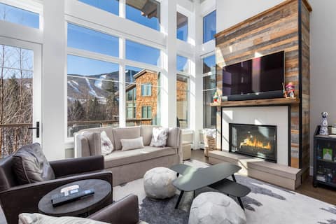 Stylish 4BR Spruce Peak Village Townhome