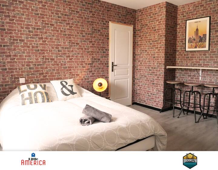 Chambre parentale dans l'univers de Brooklyn