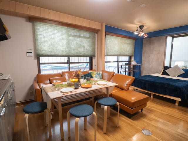 新宿駅電車4分｜駅徒歩7分丨ハンモック｜裏庭丨定員8人丨専用洗濯乾燥機｜コンビニ2分｜SHJ gallery image 4