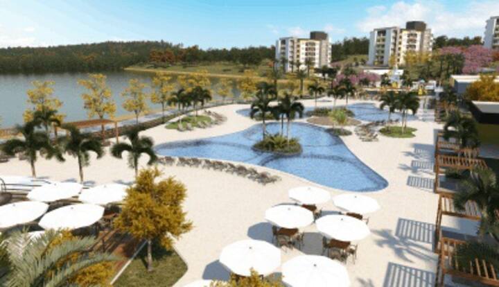 Apartamento 1 quarto, com piscina