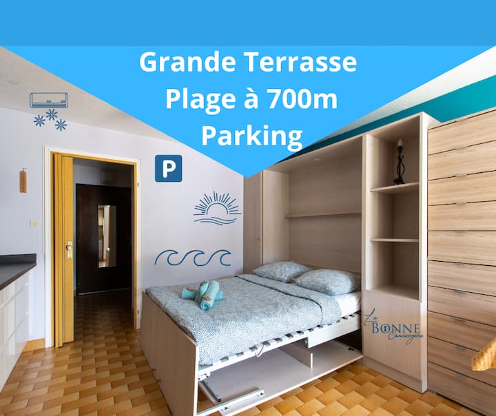 La Petite Motte*grande Terrasse*parking*confort - La Grande-Motte