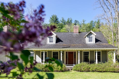 Central Vermont Farmhouse with Cabin & Hot Tub