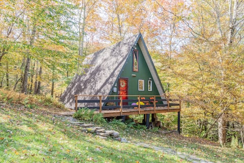 The Waterfall Casita: A-frame with 30ft Waterfall