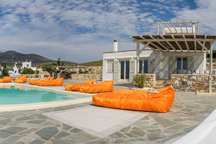 Villa Piscine*vue Mer *Tout Proche Golden Beach - Paros