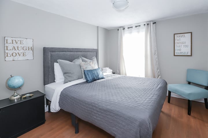 Each room in our upper level offers sleeping two comfortably. 
