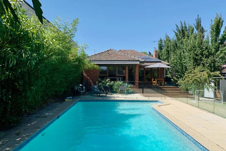 ‘Orange House’. Leafy backyard with pool gallery image 4