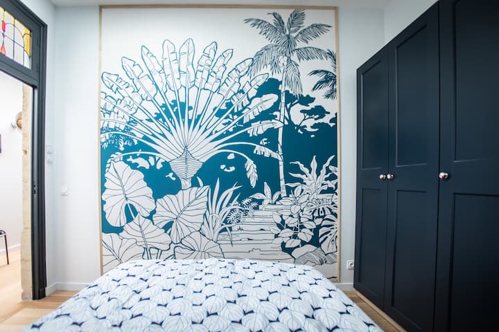 每次入住可使用3间客房。
140x190床。带记忆的优质床垫。更衣室。