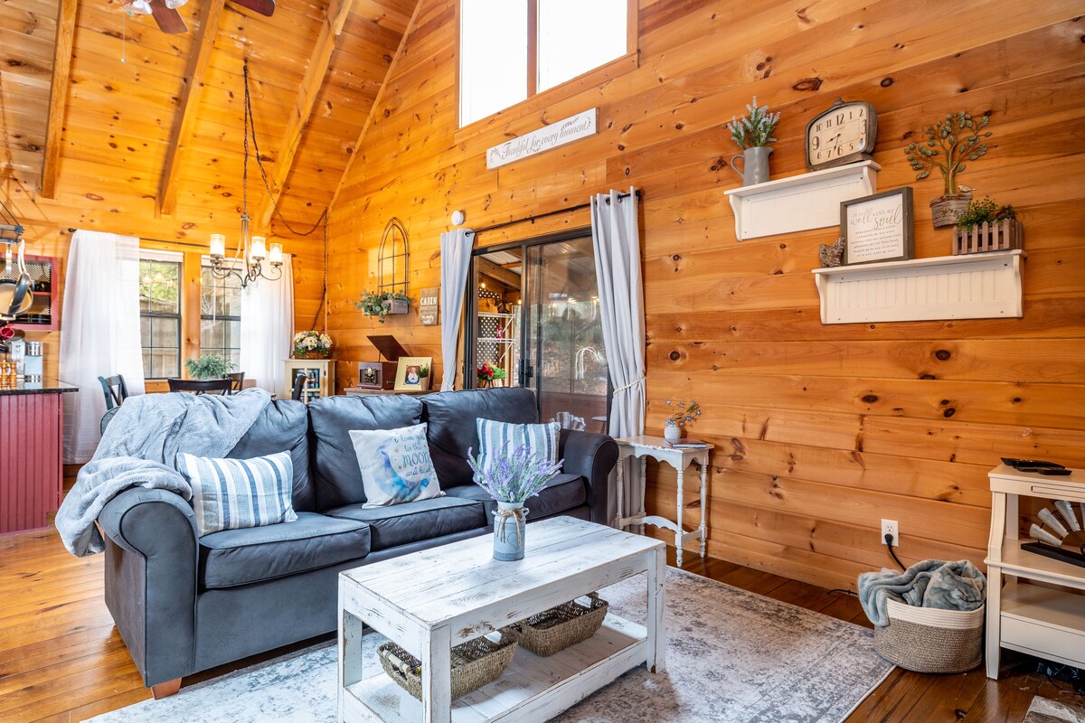 סלון נעים עם כל הנוחות בבית!  תיהנו מערב רומנטי עם דוב הדבש שלכם או לילה מהנה משפחתי שנאסף מסביב למדורה. טלוויזיה חכמה, כבלים, נגן DVD, נגן תקליטורים וגיטרה שסופקה על ידי המארח.  