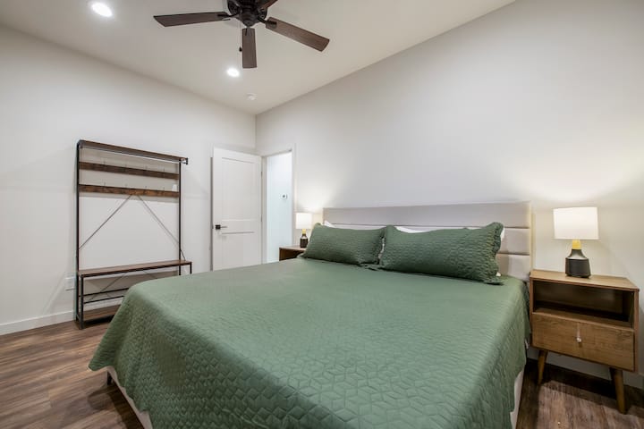 Bedroom #1 with King bed and onset bathroom