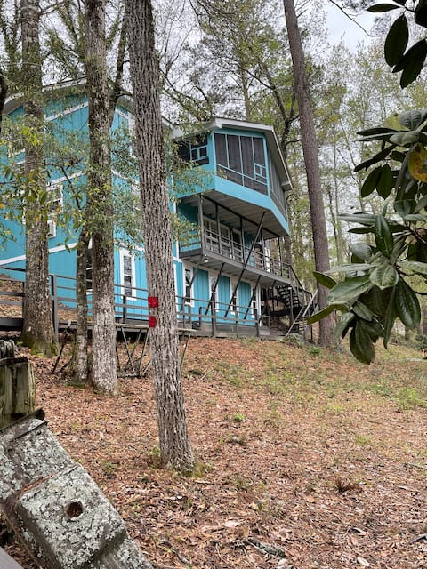 Smurf House on Thomas Mill