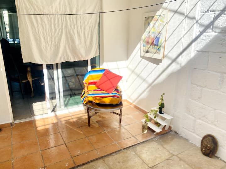 私人低层露台。