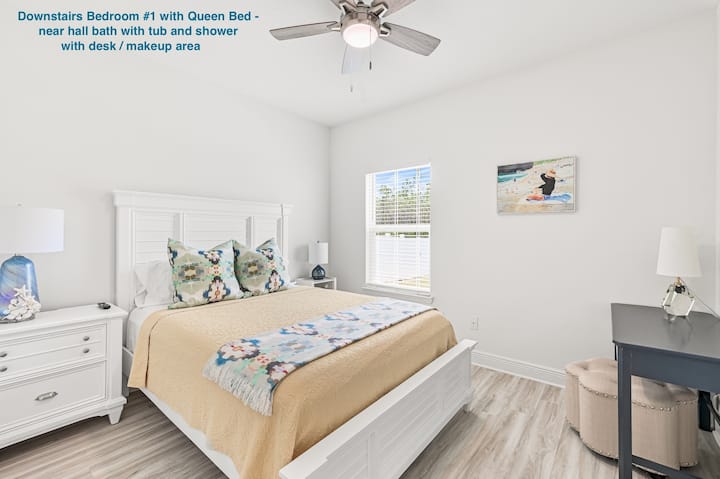 Dormitorio de la planta baja - #1- Cama queen