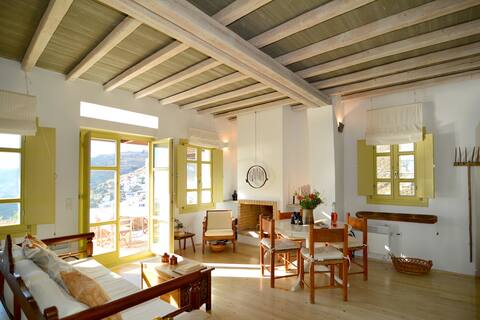 Cycladic Fos | SeaView 2BR villa by TinosHost