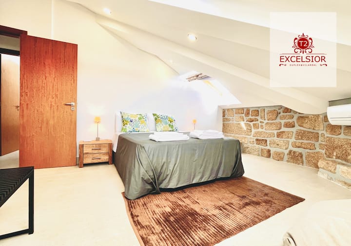 Spálňa/apartmán s manželskou posteľou, klimatizáciou a kúrením.