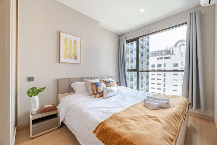 30days!  Sukhumvit Nana Spacious 1br 2ppl Near Bts - Tailandia