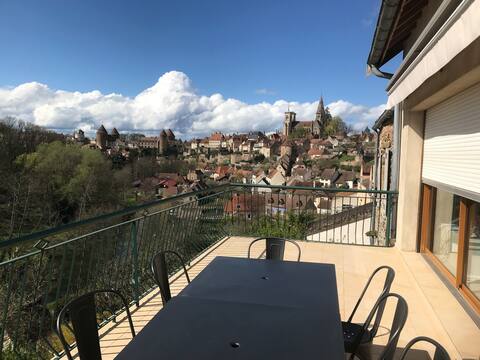Gite du viaduc, 3-star furnished, panoramic view