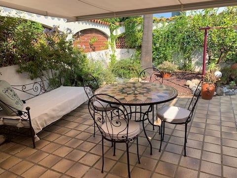 Popular Airbnb listing: Studio and patio, 7-min walk to the beach in Canet En Roussillon