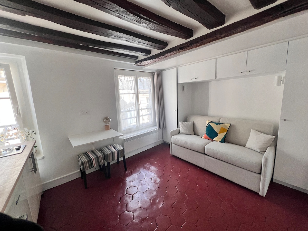 Successful Airbnb property: Cosy little studio - 17th century - Heart of Paris in Paris 1er Arrondissement