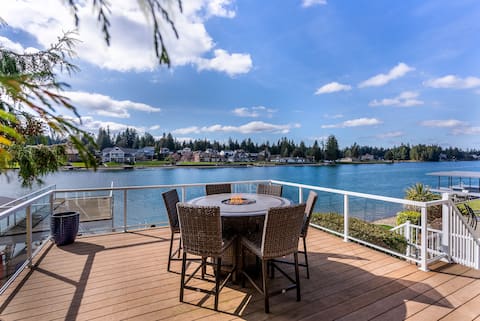 3BR Lakefront |Bunkroom, Firepits & Games