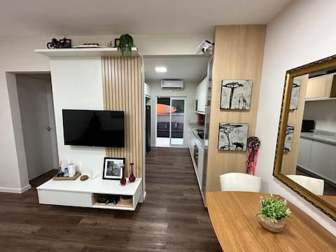 Popular Airbnb listing: Prainha apartment, 20 meters from the sea! in São Francisco Do Sul