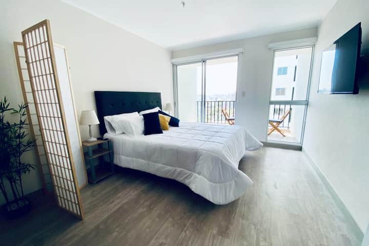 E gjithë rehatia e një krevati dopio "queen"