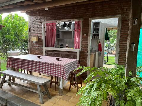 Enchanted Joglo Retreat: Wooden House Garden Oasis