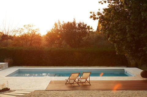 Mediterranean home with pool