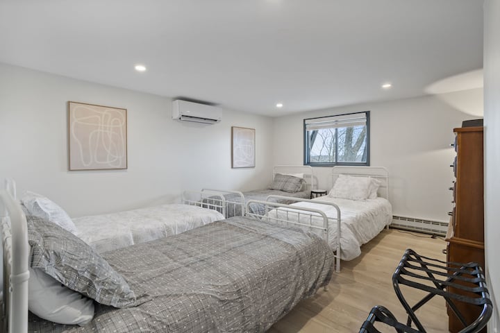 Double bed bedroom designed for comfort and a good night’s rest, perfect for big families!