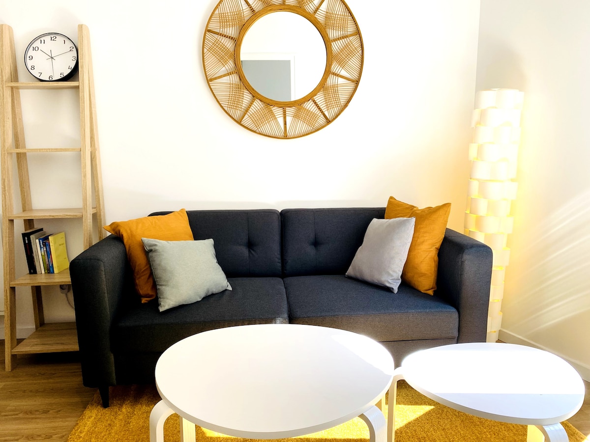 Top Airbnb: Les Falaises Blanches, city center, 200 m from the beach à Étretat