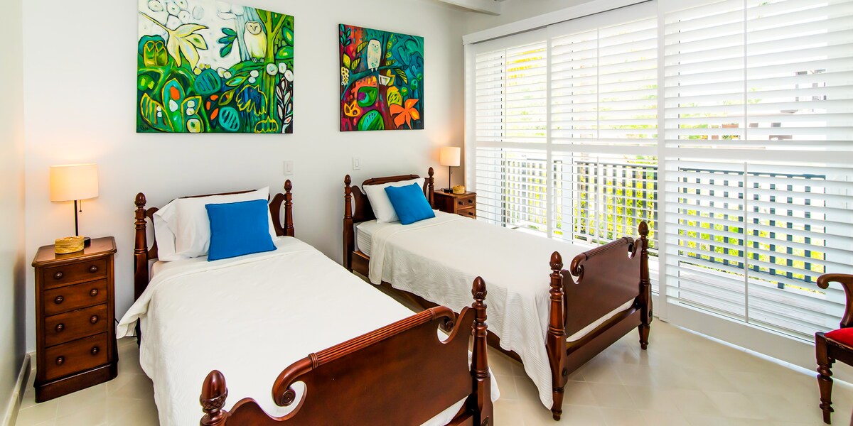 Sovrum med dubbelsäng kan omvandlas till en King.