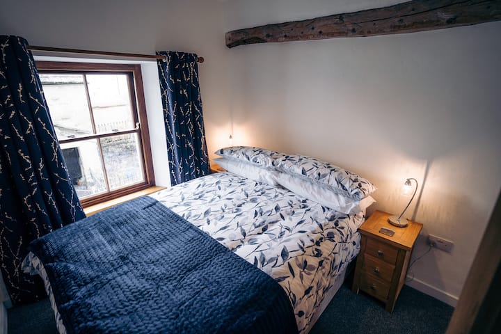 Bedroom two has a 4' 6'' double & the second bathroom is across the landing.